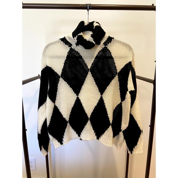 Valentino Roll-Neck Diamond Wool And Cashmere Sweater size XXS - Picture 3 of 10